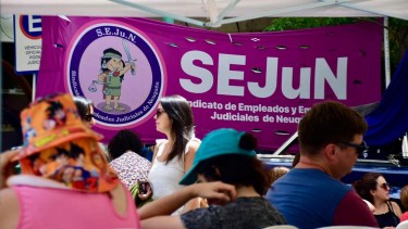 Los judiciales de Neuquén siguen con medidas de fuerza. Foto: Matías Subat,