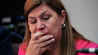 Gloria Ruiz quedó formalmente destituida del cargo de vicegobernadora. Foto: Cecilia Maletti.