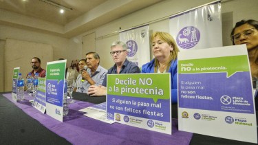 El intendente Claudio Larraza encavezó la presentación de la campaña (Foto: gentileza)