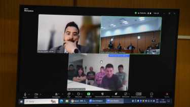 La formulación de cargos se realizó por Zoom.