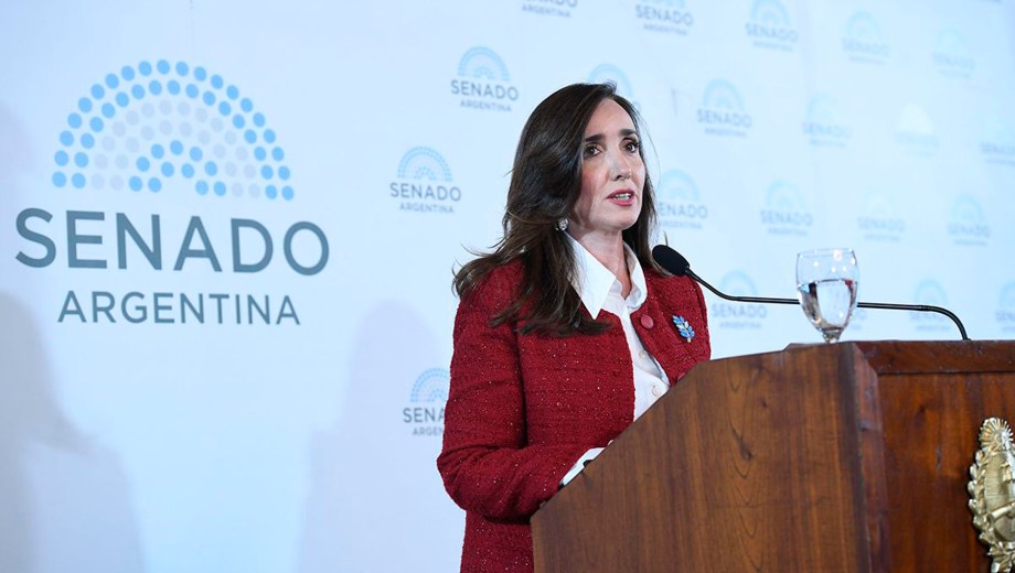 La vicepresidenta Victoria Villarruel.