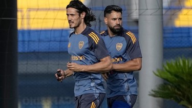 Milton Giménez sería titular y acompañaría a Edinson Cavani en la delantera de Boca. Foto: @BocaJrsOficial.