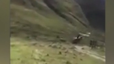 El momento del incidente. Foto: gentileza Página 12.