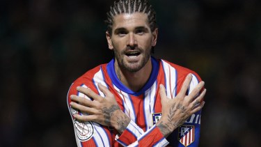 Rodrigo De Paul marcó uno de los tantos en el triunfo del Atlético de Madrid.