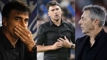 Gustavo Quinteros, Alexander Medina y Frank Kudelka, técnicos y líderes de la ilusión. 