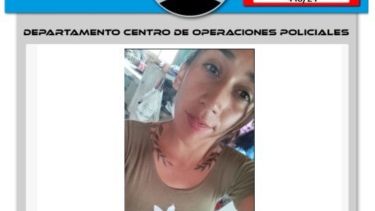 Mujer desaparecida en Neuquén. 