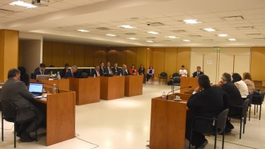 La última sesión del Consejo de la Magistratura en Roca, en diciembre pasado. Ahora el cuerpo llamó a concurso para cubrir un cargo de juez de Garantías en Regina. (Foto: Andrés Maripe).