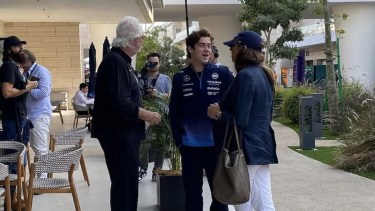 Flavio Briatore junto a Franco Colapinto.