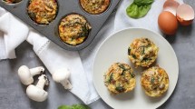 Imagen de Muffins de espinaca y champiñones, una receta para principiantes en la cocina ¡animate!