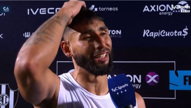 Rafael Barrios se emocionó al recordar la muerte de su hijo durante los festejos de Central Córdoba.