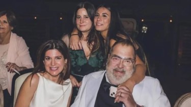Jorge Lanata y su familia.