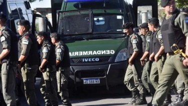 Gendarmería llega con una nueva división a Allen. Foto: archivo.
