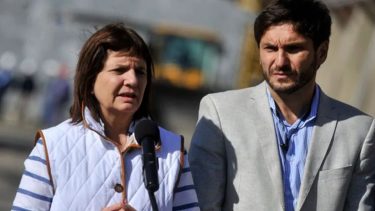Patricia Bullrich y Maximiliano Pullaro, gobernador de Santa Fe. 