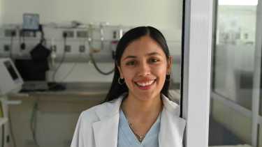 Mariela Huertas, médica residente de 4° de cardiología en el Sanatorio Juan XXIII de Roca. Foto Alejandro Carnevale. 