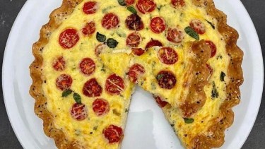 Paso a paso cómo hacer una tarta de tomates cherry y ricota