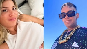 Familia ensamblada: Wanda y L-Gante de vacaciones en Pinamar con sus hijas