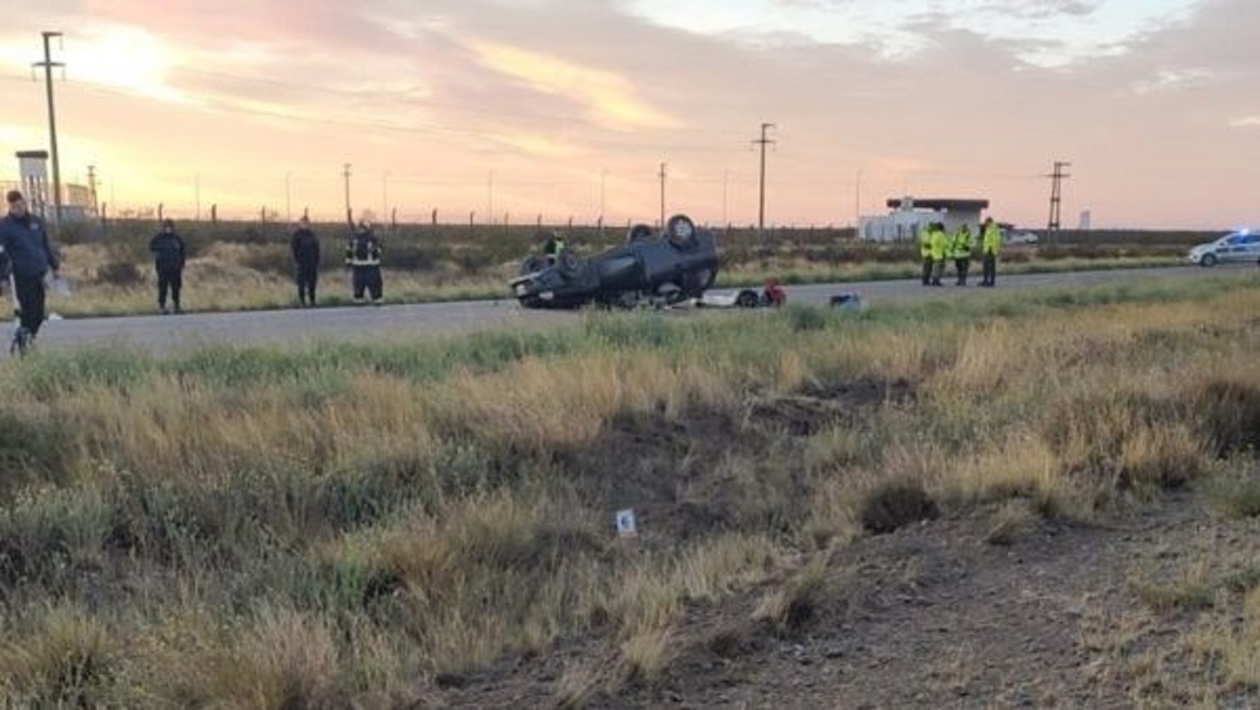 Dos niños heridos tras un vuelco sobre Ruta 3 en Chubut: la conductora ...