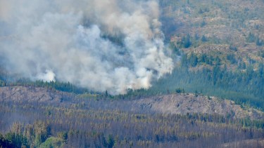 Los incendios siguen activos. Foto: Gobierno de Chubut. 