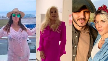 Moria Casán, Susana Giménez, Mauro Icardi y Wanda Nara