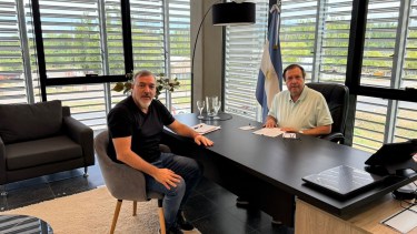 Aguiar y Weretilneck se reunieron este viernes en Cipolletti. Foto: gentileza.