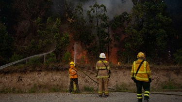 Incendio Forestal El Bolsón Foto: Marcelo Martinez.