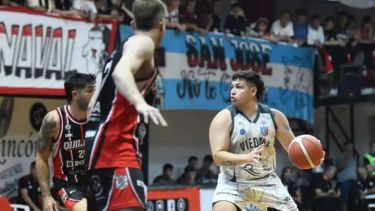 Luciano Cáceres la rompió ante Quilmes y terminó con 29 puntos. (Gentileza)