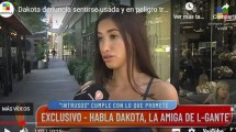 Imagen de Dakota Goth habló sobre L-Gante: «es un chico maquiavélico»