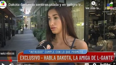 Dakota Goth en una nota para Intrusos