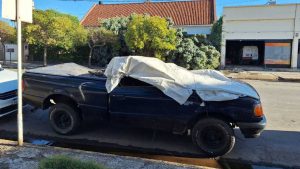 Un policía fue hospitalizado durante la tormenta en Allen: un árbol cayó sobre su camioneta y lo aplastó