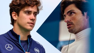Carlos Sainz manejó por primera vez el Williams que utilizó Colapinto en el 2024. 
