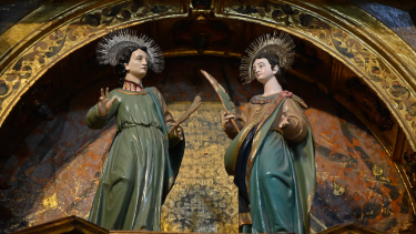 Celebración católica del día. 