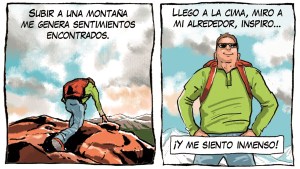 «En la cima», la nueva tira de Chelo Candia en el Voy