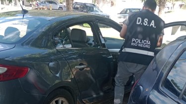 El auto fue secuestrado. Foto: gentileza Policía de Río Negro. 