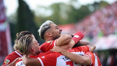 La picante broma de Lucas Alario cuando le preguntaron por River: «Espero que le vaya bien, pero&#8230;»