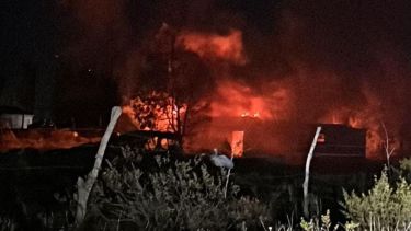 Ocurrió en la calle Hermosilla de Plaza Huincul. Foto: Gentileza. 