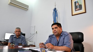 Tapia y Bertazzo están al frente de la fuerza de seguridad rionegrina. Foto: Marcelo Ochoa.