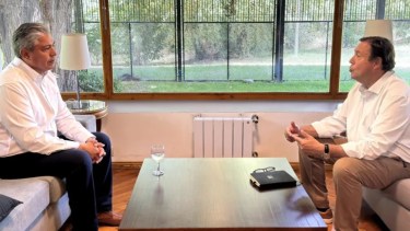 Los gobernadores Rolando Figueroa y Alberto Weretilneck. Foto: gentileza.