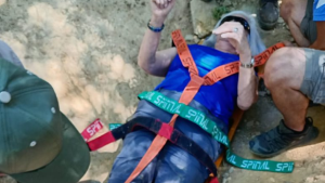 Rescataron a una turista de Costa Rica que se fracturó en un sendero en Bariloche