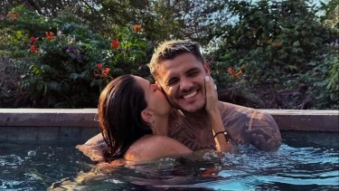 La China Suárez junto a Mauro Icardi.