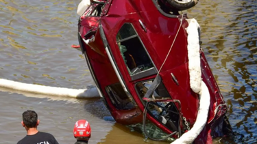Un hombre cayó del dique Pasos las Piedras, sobre Ruta 51 en Bahía Blanca. (Foto gentileza El Orden de Pringles).