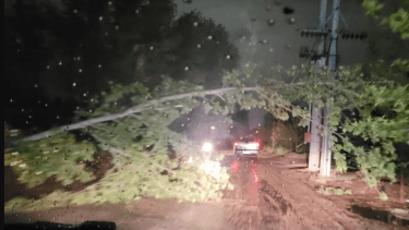 La tormenta afectó varias localidades del Alto Valle. Foto: Gentileza. 