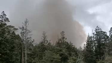 Incendio al sur de Bariloche. Foto: gentileza