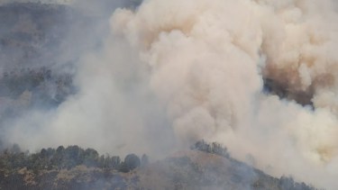 Incendio en Valle Magdalena. Foto: gentileza parque Lanín.