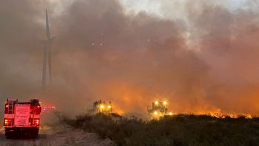 Foto: bomberos de Puerto Madryn. 