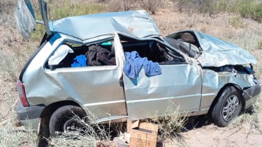 Vuelco fatal. Foto: gentileza Radio Génesis 25.