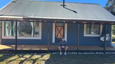 Rubens pasó unos días por Moquehue, antes de viajar a México. (Gentileza)