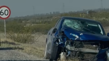 Impactó contra un Peugeot 208 cerca de Picún Leufú. Foto: gentileza.