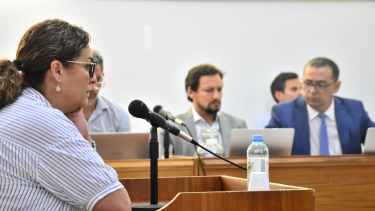 Fátima Piussi, directora de la escuela albergue, declaró en el juicio este lunes. (Cecilia Maletti)