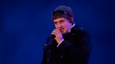 El rapero Dylan León Masa en el Cosquín Rock. Foto: gentileza.