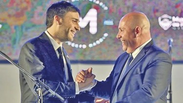 El intendente de Puerto Madryn Gustavo Sastre viene tejiendo una relación importante con Ignacio Torres. (Foto: gentileza)